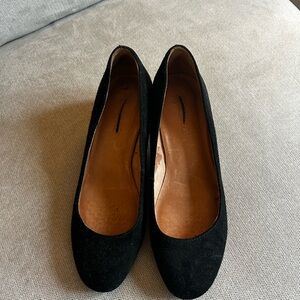 Madewell Black Suede Heels
